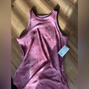 NWT mauve tie-dye bodycon midi dress